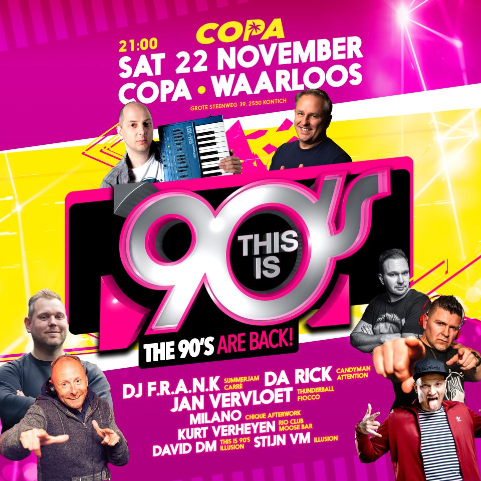 This is 90s komt opnieuw naar Copa in Waarloos!